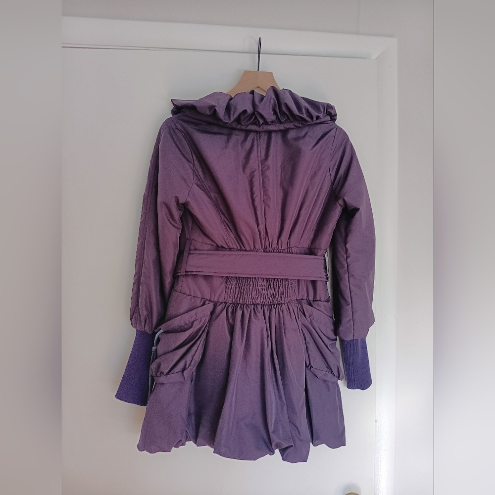 Vintage irisdiscent purple coat (S) - Picture 4 of 7